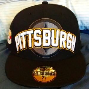 New Era Pittsburgh Steelers 7 3/8 fitted 59 fifty licensed NFL hat, brand new.